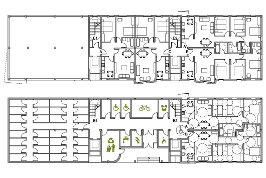 32 VPO Portugalete - Concurso - ASGA Arquitectos Bilbao - Planos de Planta Baja